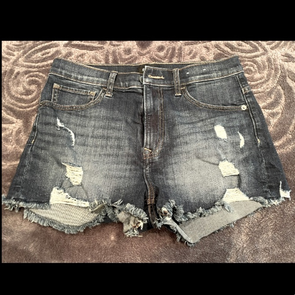 EXPRESS Jean Shorts: Shortie/ High rise/ Size: 8